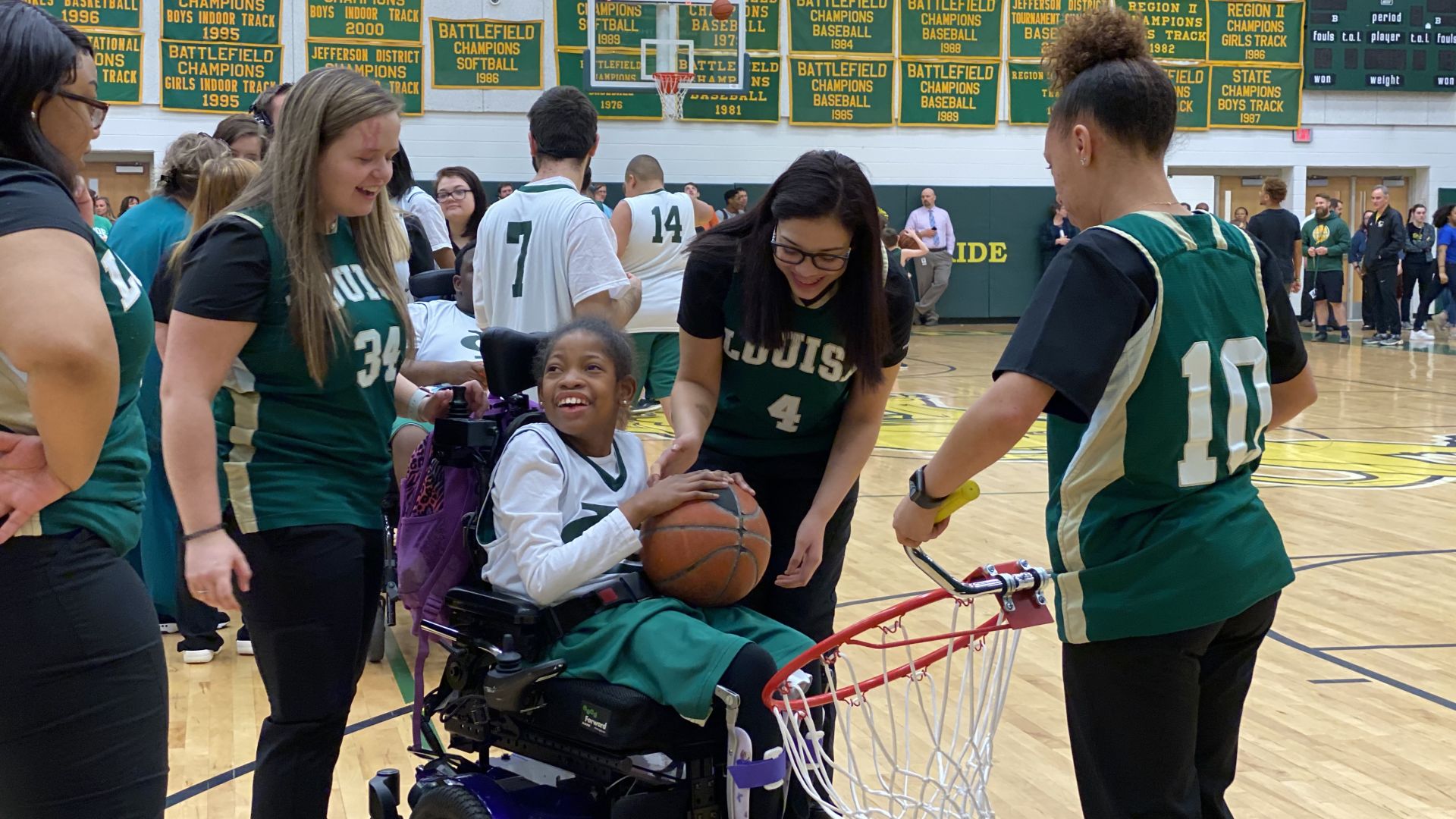 Lions Together participant in wheelchair